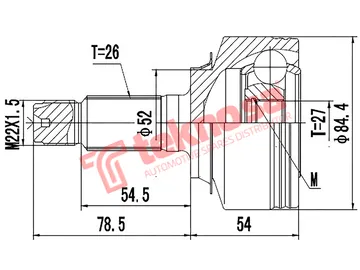 Main image of Outer Cv Joint - HO7088