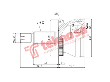 Main image of Outer Cv Joint - KA3011A
