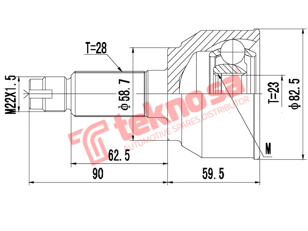 Main image of Outer Cv Joint - MZ3011