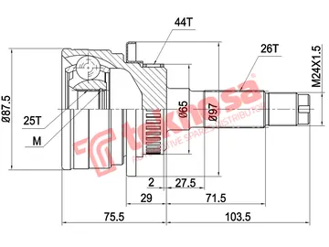 Main image of Outer Cv Joint - MZ5744