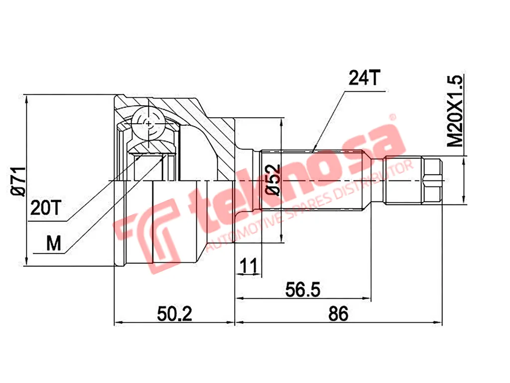 Main image of Outer Cv Joint - MZ5932