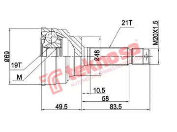Main image of Outer Cv Joint - NI5922