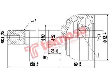 Main image of Outer Cv Joint - NI5947