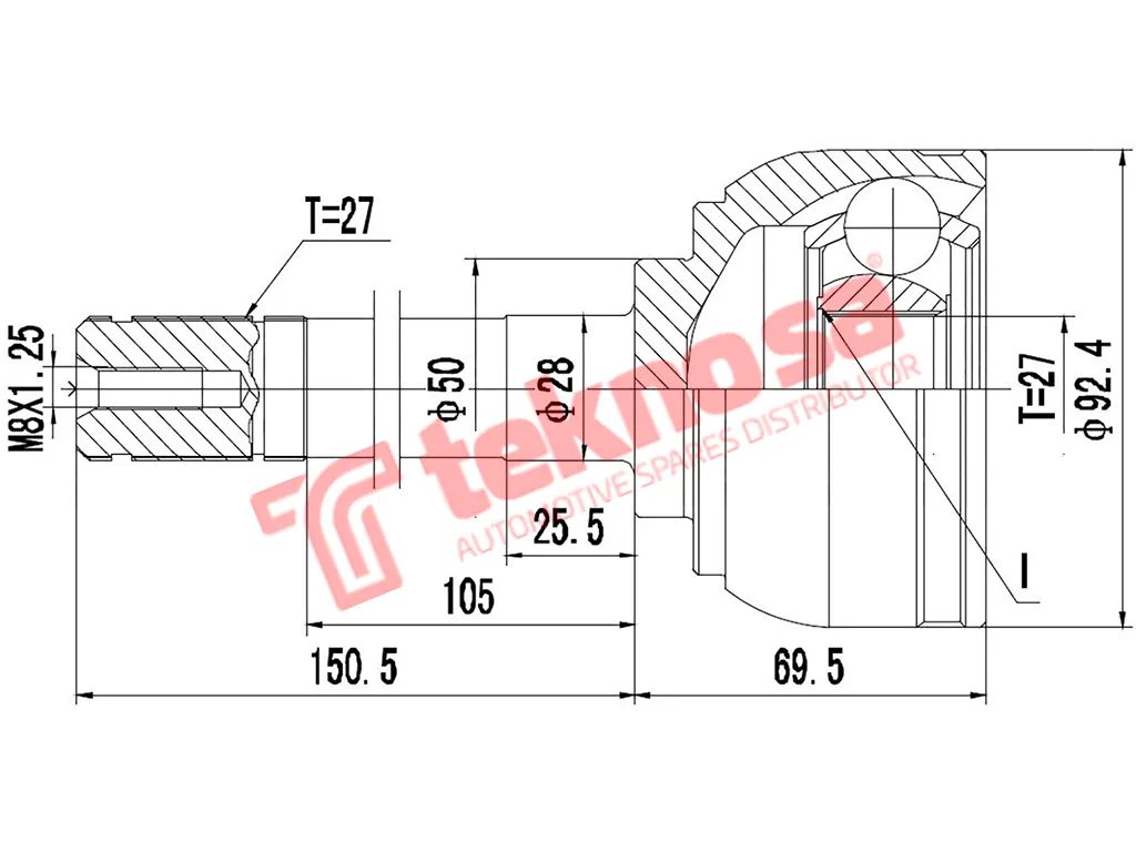 Main image of Outer Cv Joint - NI5947
