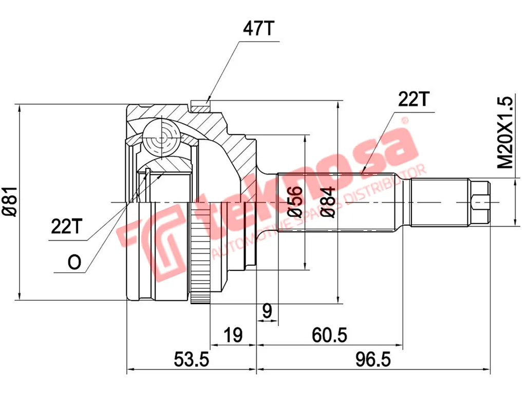 Main image of Outer Cv Joint - SO5711A