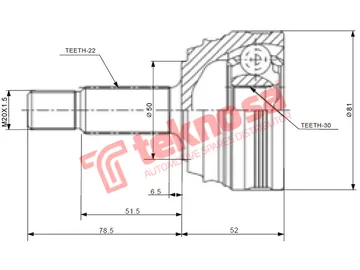 Main image of Outer Cv Joint - VW5914